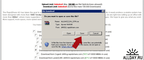 Как скачать с rapidshare.com